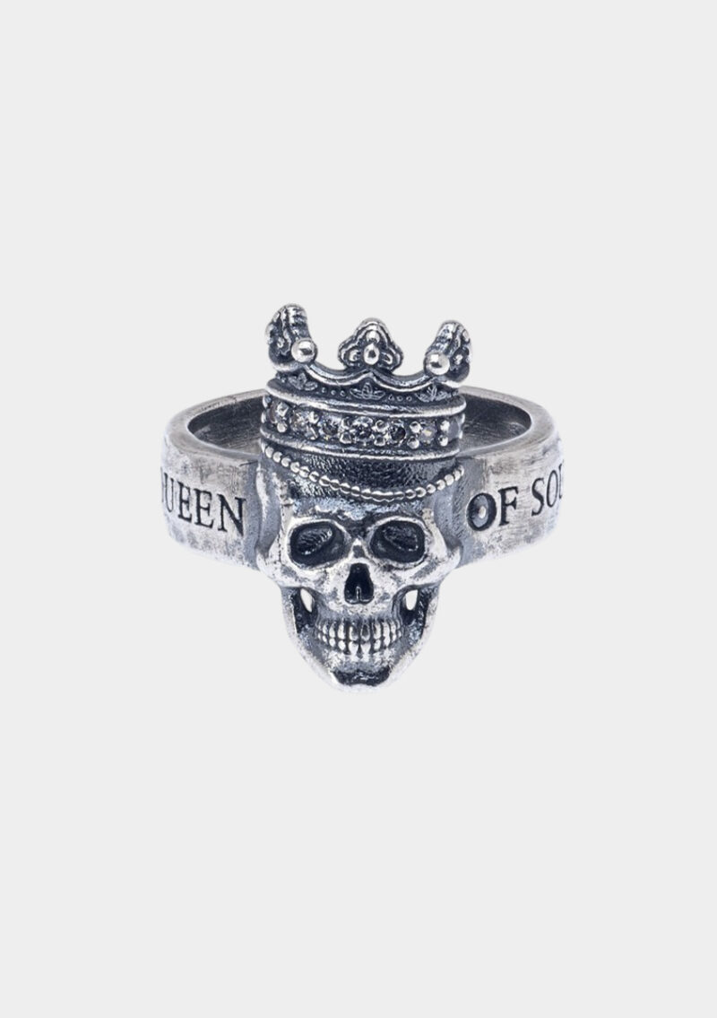 Anillo Skull Clarence marca Plata de Palo