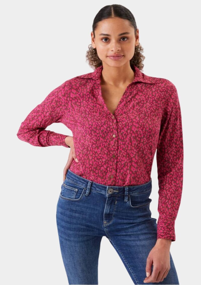 Camisa rosa marca Garcia