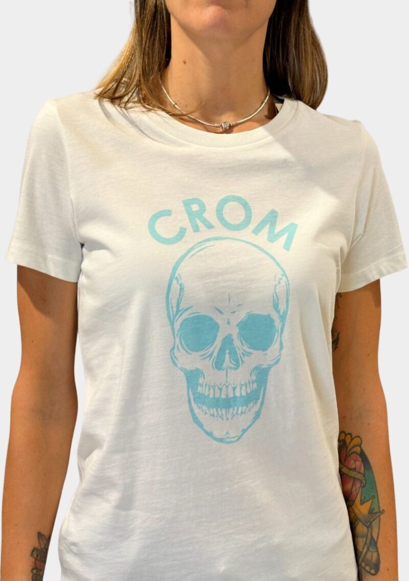 Camiseta logo turquesa marca Crom