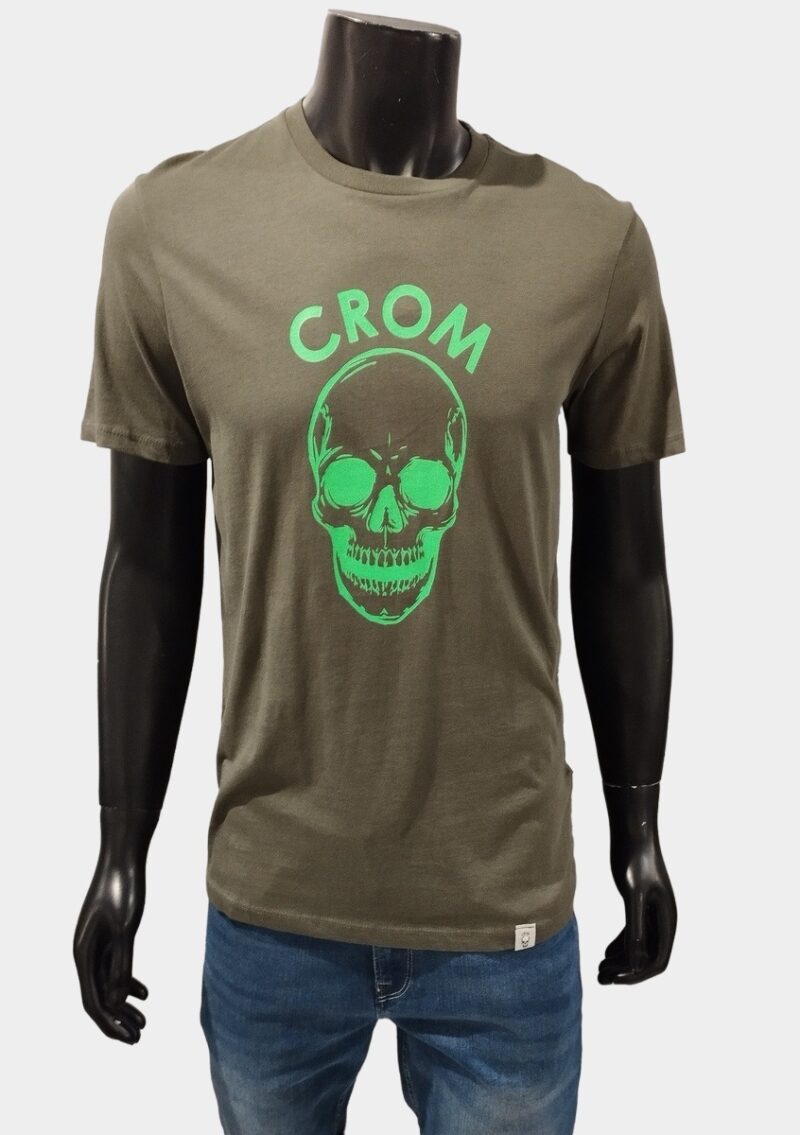 Camiseta logo fluor verde marca Crom