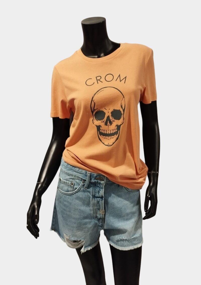 Camiseta unisex logo gris marca Crom