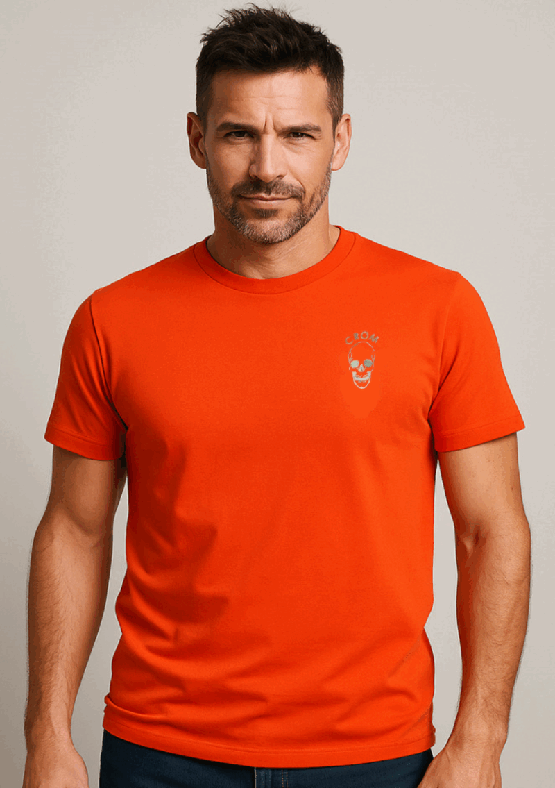 Camiseta logo plateado marca Crom