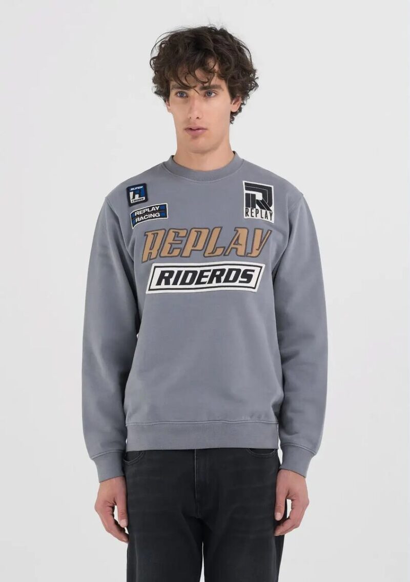 Sudadera parches marca Replay