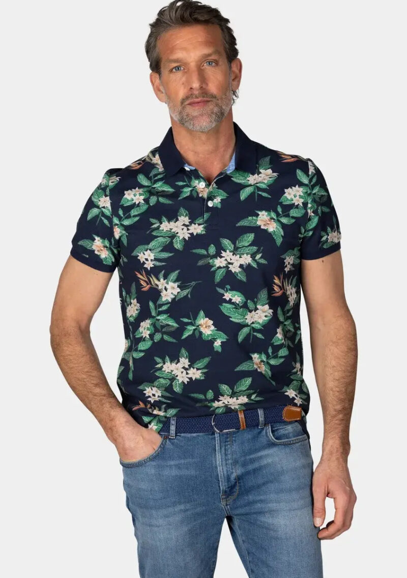 Polo estampado floral marca NZA