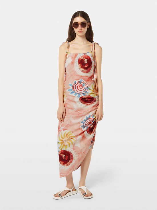 Vestido estampado midi lino Scotch&Soda