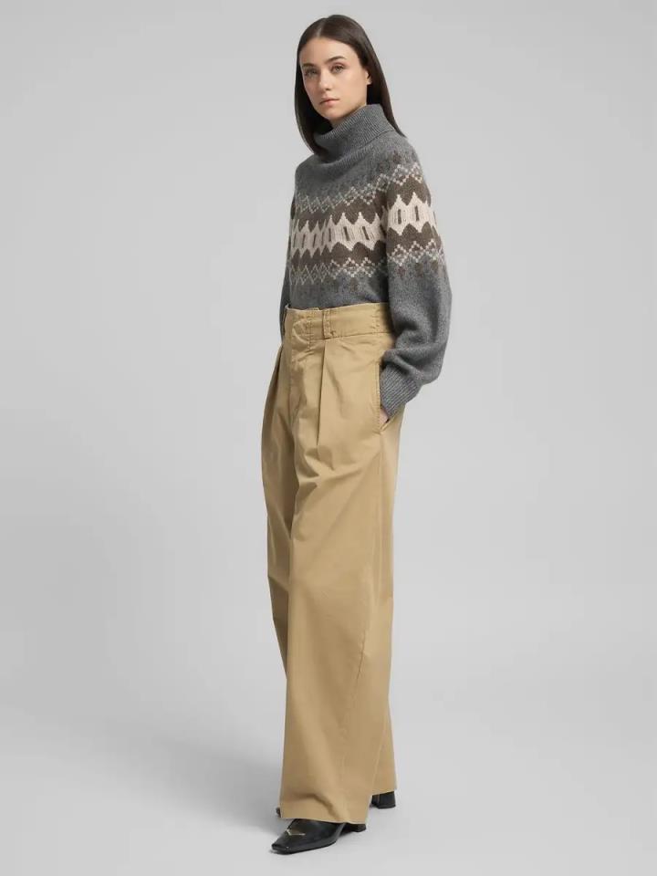 Pantalón pinzas ancho Replay